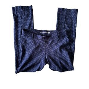 Beta Brand women’s straight leg blue chevron classic dress pant yoga pants size